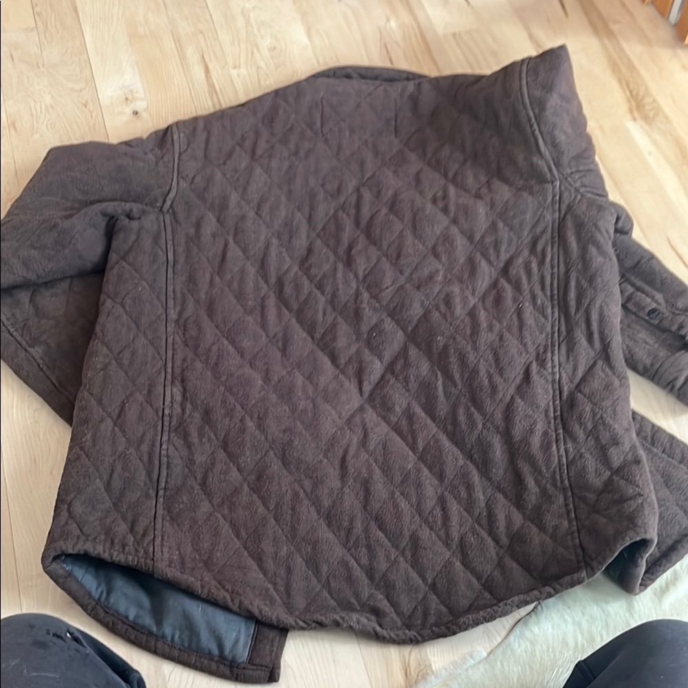 Men's Brown Quilted Jacket - Picture 4 of 7
